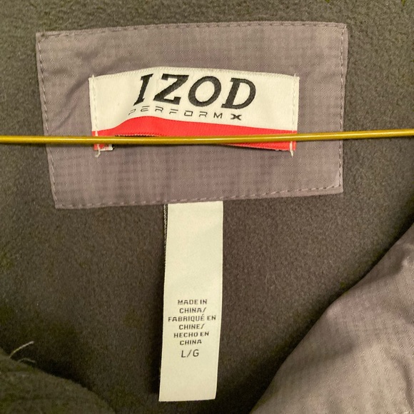 Izod Performx Men’s Zip Up Grey Hooded Jacket Size Large. - Picture 3 of 12